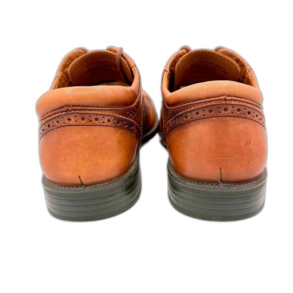 G. H. Bass Brown Leather Flex Step Wingtip Brogue Oxfords Men’s size 10M